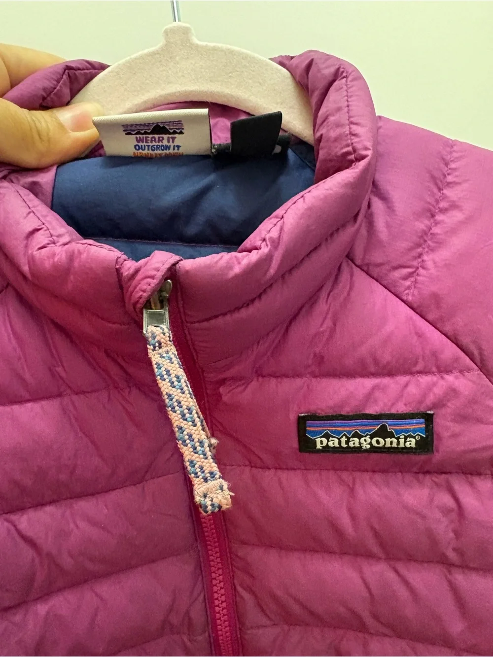 Patagonia Kids Magenta Quilted Puffer Jacket